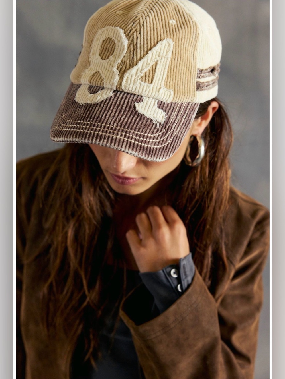 Free People Hollie Varsity Baseball Hat 
NWT